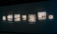Big Wave Hunting, Installation ver2, (horizon correction) 2015, shown Plimsol Gallery Hobart, 2017
